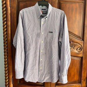 Chaps long sleeve button down shirt- size L